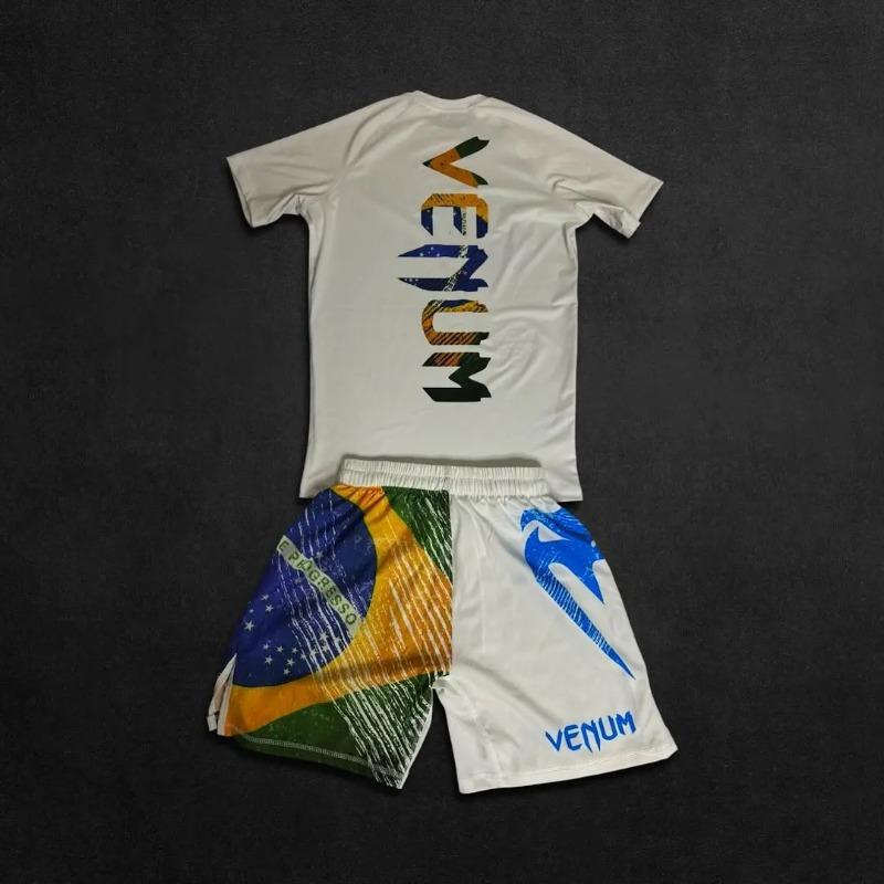 UFC Neue MMA-Kampfnacht Herren und Kinder Gemischter Kampf Locker Atmungsaktiv Schnelltrocknend Boxen Training Sportset M