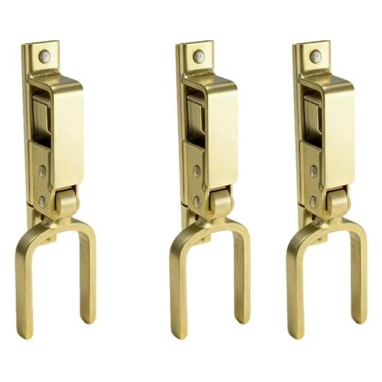 1/2 st Kraftig Dörrlås Galvaniserat Stål Automatiskt Fjäderlås Enhandshantering Rostbeständig Enkel Installation Omedelbar Låsande Spärr