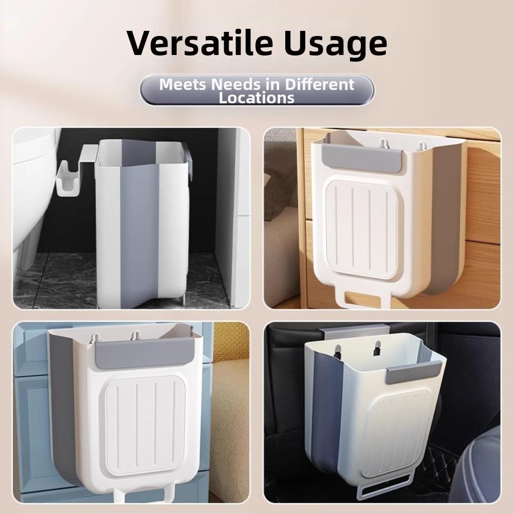 Wall Mounted Trash Bag Container 7L 11L Hanging Trash Can New Collapsible Trash Can Home Use