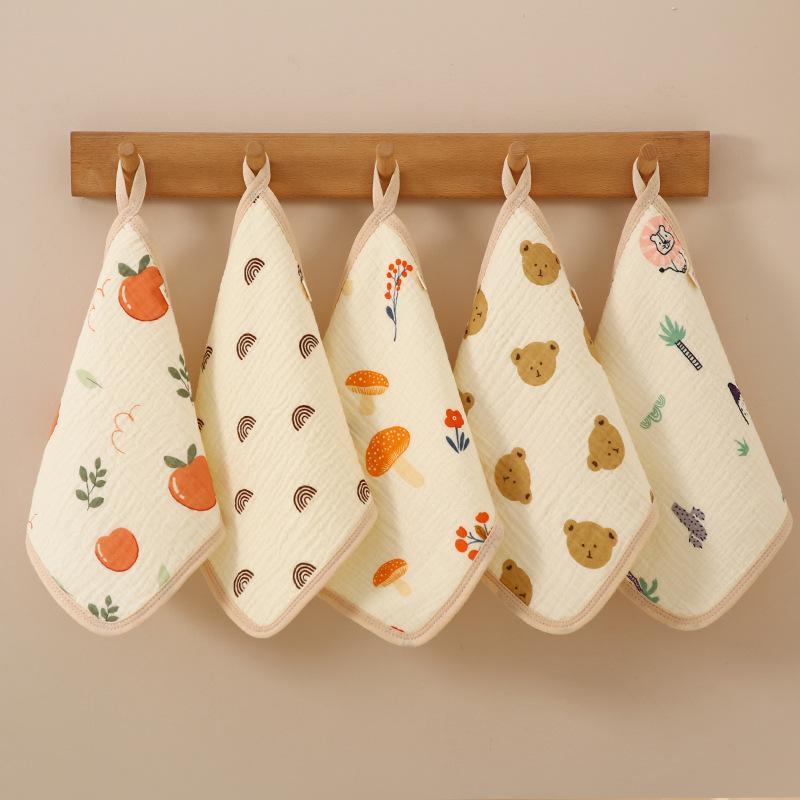Pure Cotton Baby Gauze Towel & Small Drool Bib Set for Newborns - Soft & Gentle A-Class