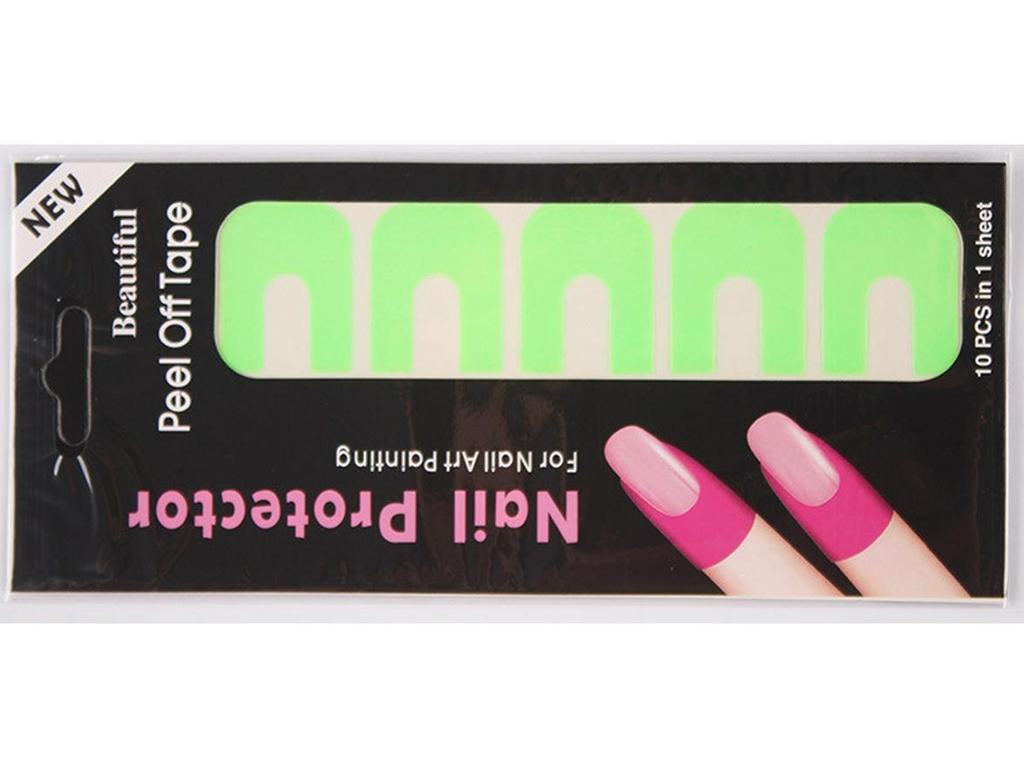 U-Shaped Anti-Spill Nail Art Stickers