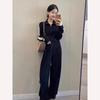 Women's Casual Sportswear Set - Spring & Autumn 2026: Fashionable Hoodie & Wide-Leg Pants Two-Piece Outfit