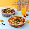 2500ml Round Disposable Plastic Food Containers with Flat Lids