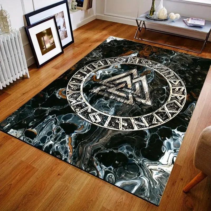 Viking Tarot Witchcraft   Living Room Carpet Decor Sofa Table Large Area Rugs Bedroom Bedside Anti-slip Floor Mat Alfombra