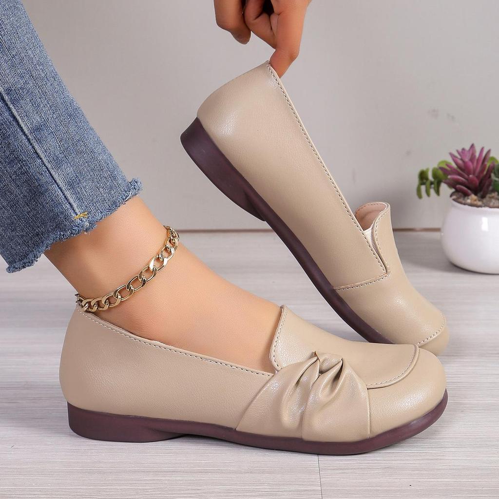 New Large Size Women's Comfortable Flat Shoes - Soft Rubber Sole, Shallow Mouth, Casual European & American Style
