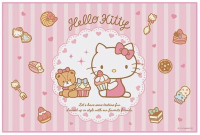 Skater Leisure Sheet S Size 60 X 90 Cm Hello Kitty Candy Shop VS1