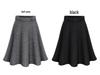 Plus Size A-Line Woolen Skirt - Autumn/Winter, Hip-Wrapped, All-Match, 200 Lbs, 60cm Length