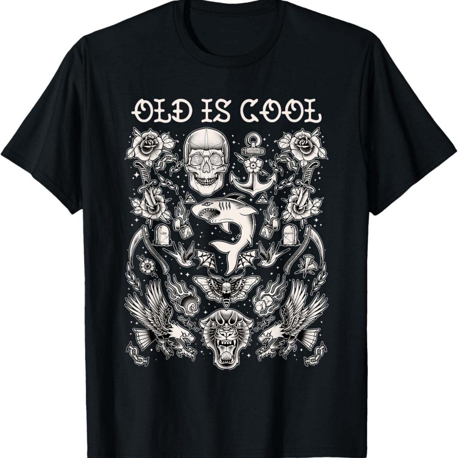 Old School Traditional Tattoo Style Shirt for Tattoo Artist T-Shirt(1) S
