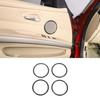 Soft Carbon Fiber Door Speaker Ring Sticker For BMW 3 Series E90 2005-2012