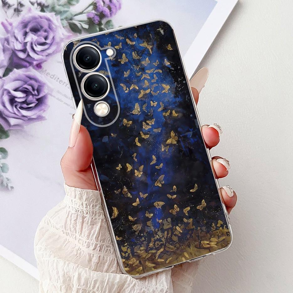 For Vivo Y04 4G Case V2430 Cute Cat White Lion King Painted Cover Soft Slim Phone Case For Vivo Y29s Y 29 s VivoY04 Fundas Coque