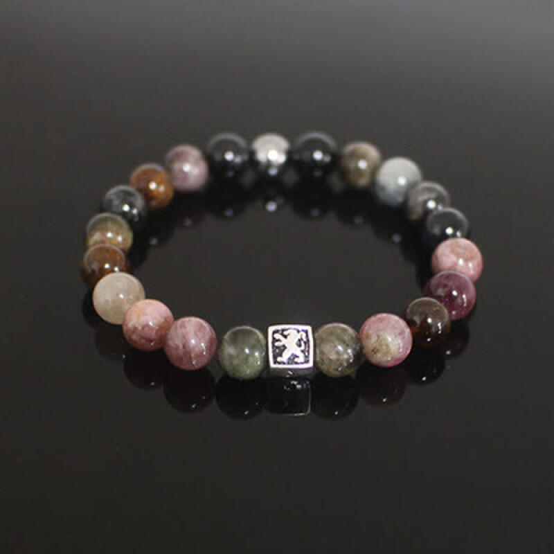 Браслет для здоровья из натурального камня турмалина и германия 1. Black tourmaline