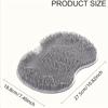 1pc Silicone Foot Scrubber with Suction Cup, Hypoallergenic Non-Slip Deep Cleansing Foot Massager for Shower, Unscented Manual Exfoliating Foot Brush