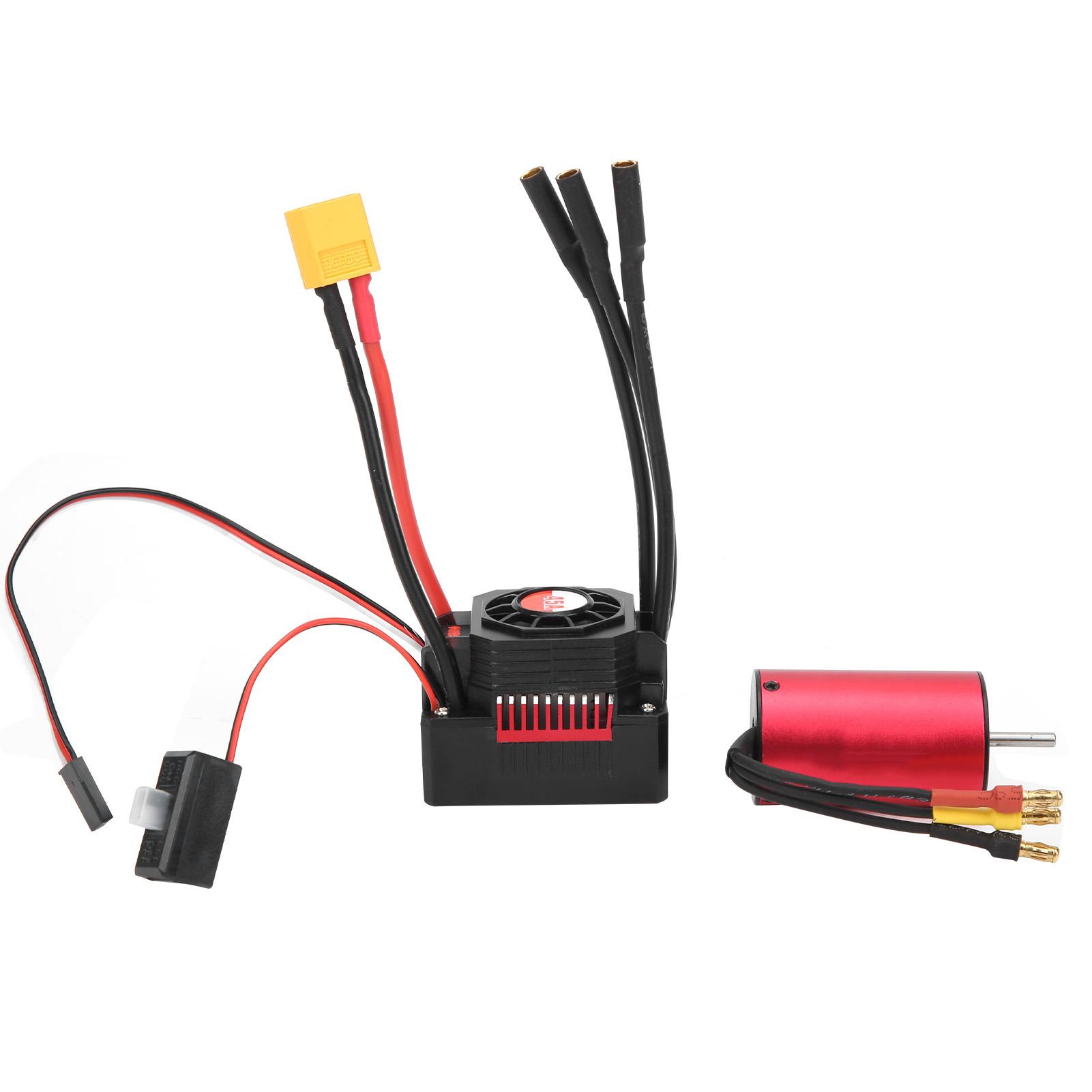 

SURPASSHOBBY RC Sensorless Brushless Motor 4Poles 2845 3800KV+45A Waterproof ESC XT60 Adapter for
