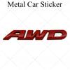 High-quality Modification 3D Metal Stickers AWD Four-wheel Drive Logos Two Sizes P Scratch Cover DIY Decoration Car Accessories