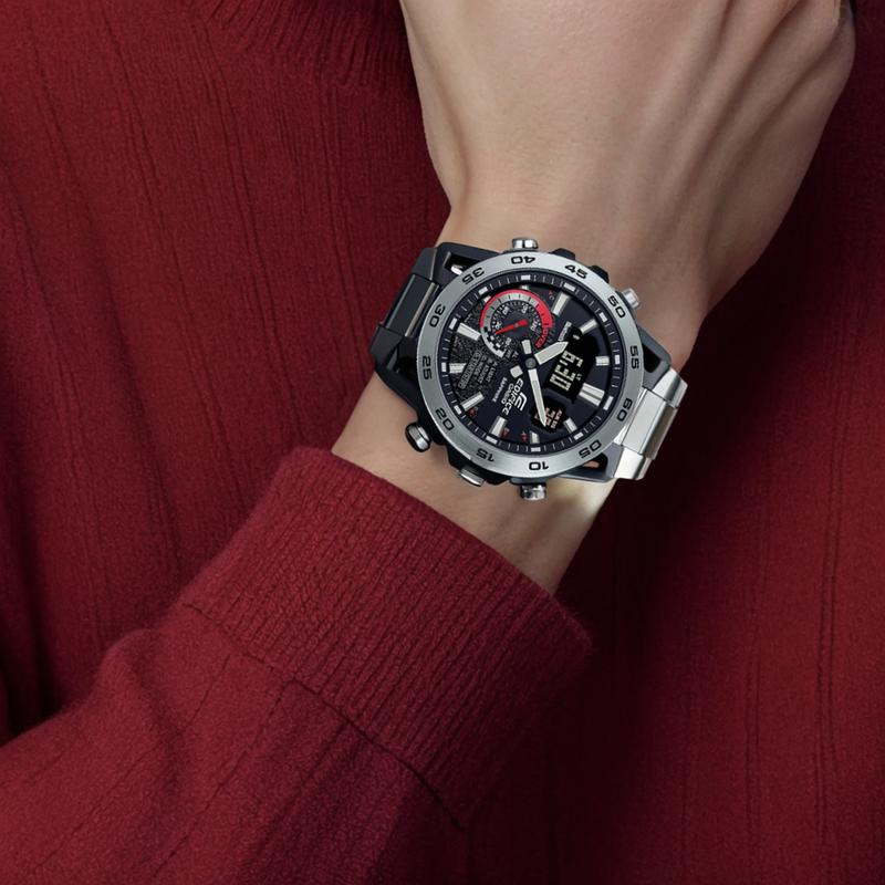 Casio EDIFICE Modisch Wasserdicht Lässig Business Bluetooth-Verbindung Motorsport-Design-Inspiration 100m Wasserdicht Quarzwerk ECB-40YD-1APR
