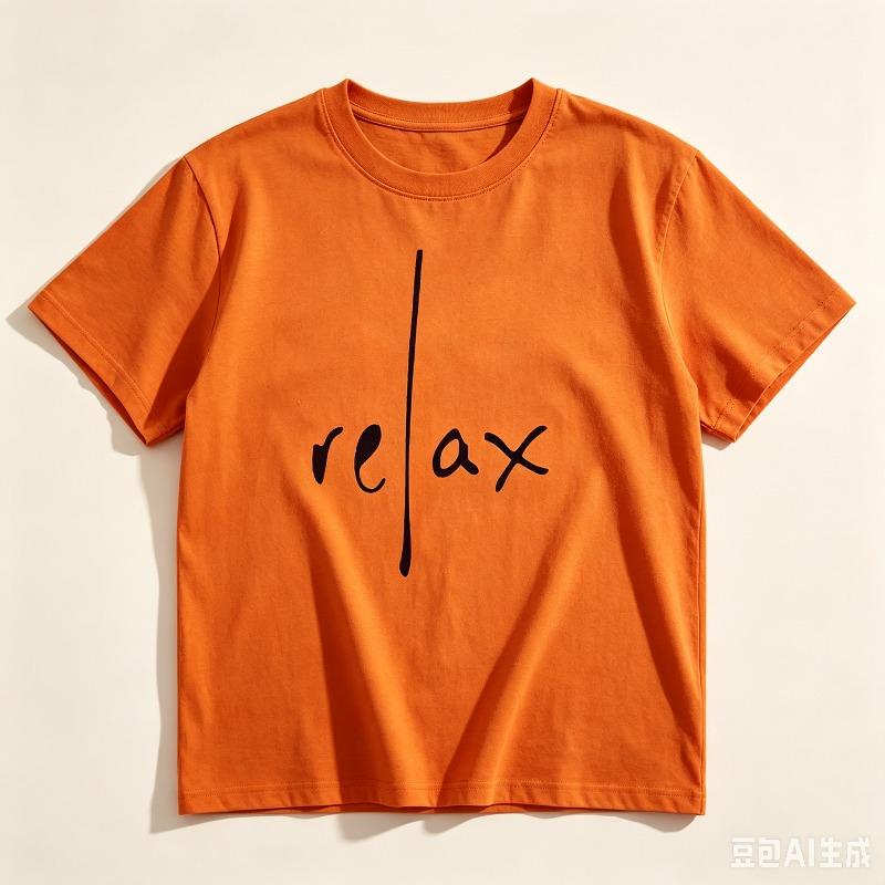 100 Cotton Basic Tee Handwritten Relax Vertical Line Graphic Loose Short Sleeve Minimalist Streetwear Top For Ladies