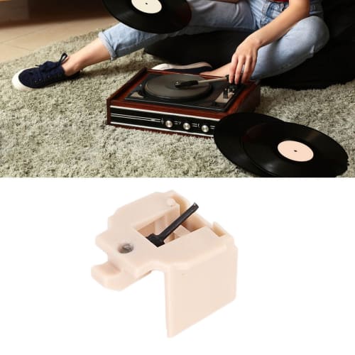 Replacement Turntable Stylus, Oval Tip, for Audio-Technica AT LP60X, AT LP60XBT, USB, Carbon Fiber, 1000-Hour Playback Time