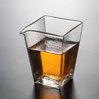 Heat Resistant Glass Milk Jug Coffee Ware Accessory Cup Creative Simple Square Tea Pitcher Transparent Office Teacup Teaware