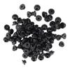 100Pcs Black Rubber