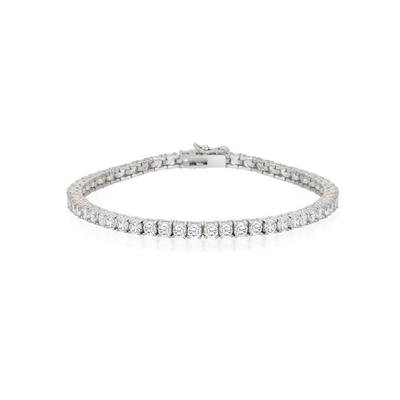 3mm Fashion White Tennis Bracelet Tbsbrw00034M