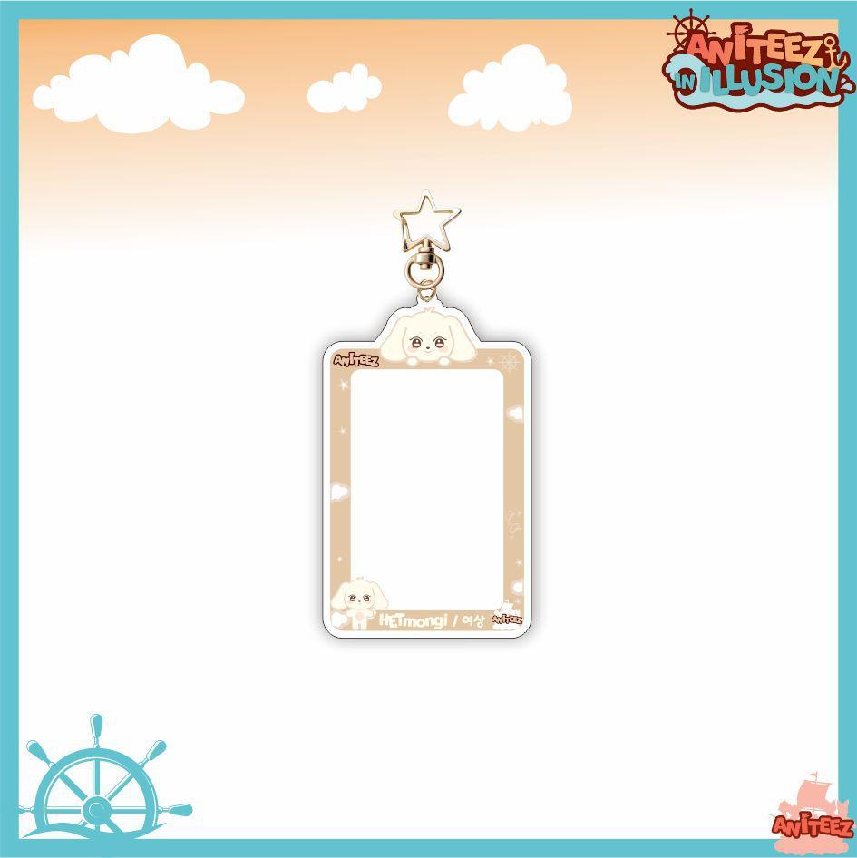 Aniteez Card Holder Keychain Keyring Acrylic Characters Photocard Sleeves Hongjoong Seonghwa Yunho Yeosang Keychain