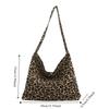 Cloth Leopard Print Crossbody Bags Retro Messenger Bag Vintage Shoulder Bag  Outdoor