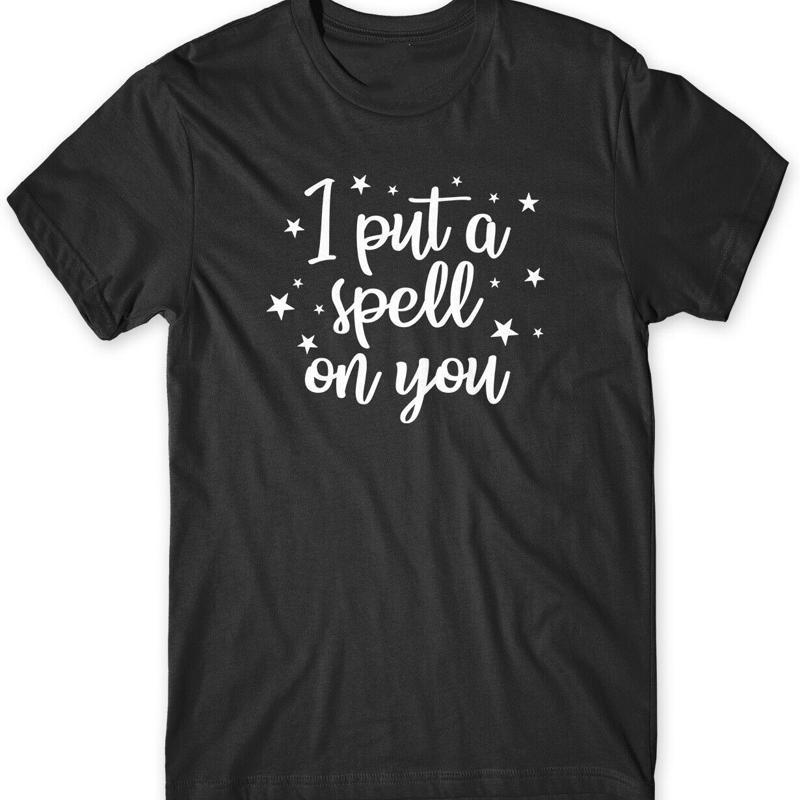 I Put A Spell On You Halloween Unisexs Funny Unisex Tshirt