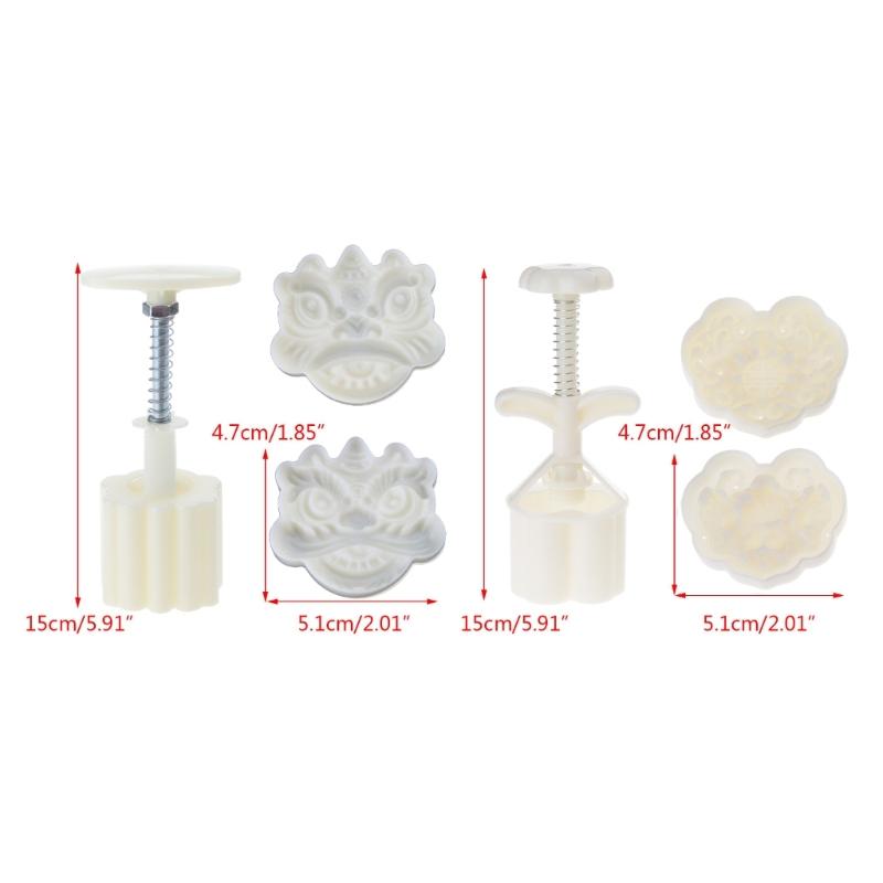 Mooncake Mold Cookie Stamps Chinese MidAutumn Moon Cake Makers for DIY Cookie