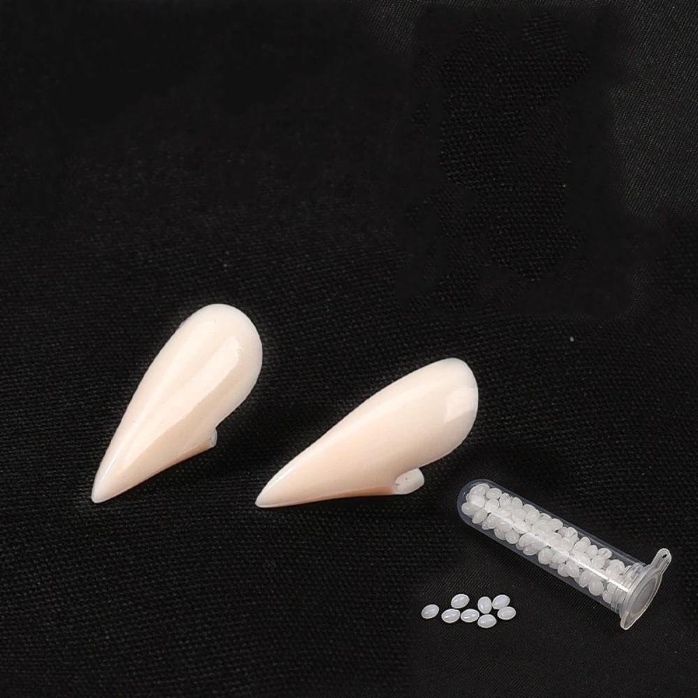 1/4Pair Resin Halloween Fangs Realistic Teeth Cosplay Fake Teeth Cosplay Fangs False Teeth Party