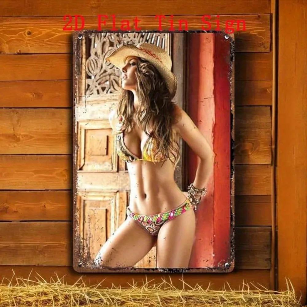 SUBK Metal Poster 8x12 Inch Retro Wall Art - Easy Hang Decor for Home Bar Garage Man Cave Bathroom