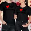 Couples Valentine Day Outfit Ideas Matching Love My GF/BF TTshirts Tee #VD