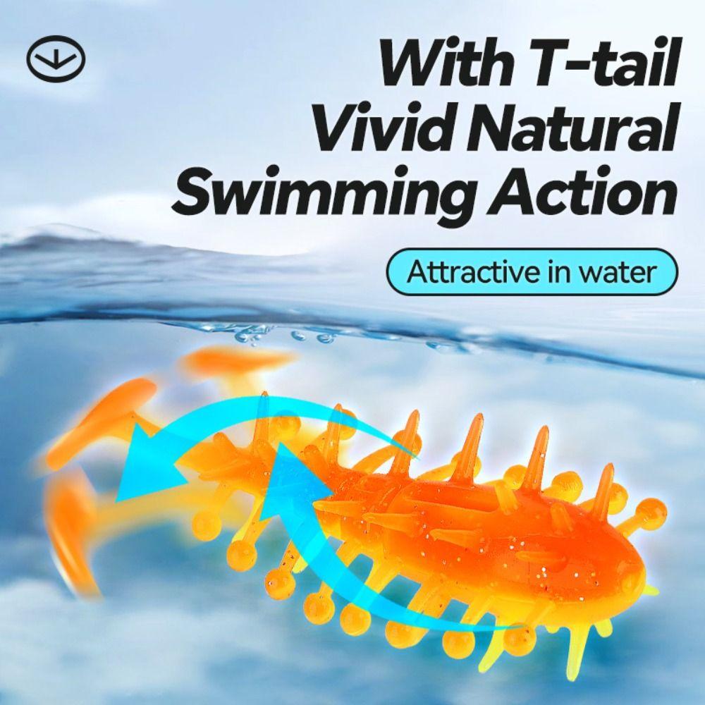 4Pcs/Set Floating TPE Material Lure 6cm 2.3g Soft Fishing Lure Fishing Accessories