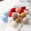 50 Stück Zufällige Farbe Weihnachts-Garnknäuel Wollknäuel Weihnachts-Ornamente Baumhängeanhänger Navidad