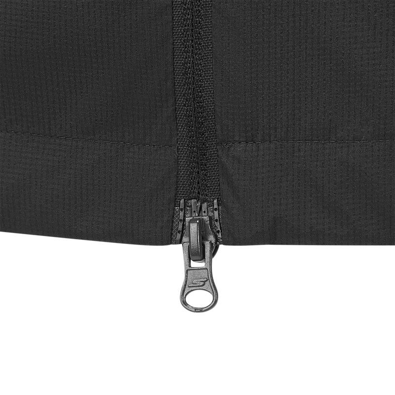 Skechers Logo Sports Casual Sun Protection Woven Stand Collar Work Jacket Men Jackets Carbon-Black P225M001-0018