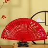 Classic Hand-painted Fan Antique Handheld Fan Hand Crafted Spanish Wooden Fan  for Dancing