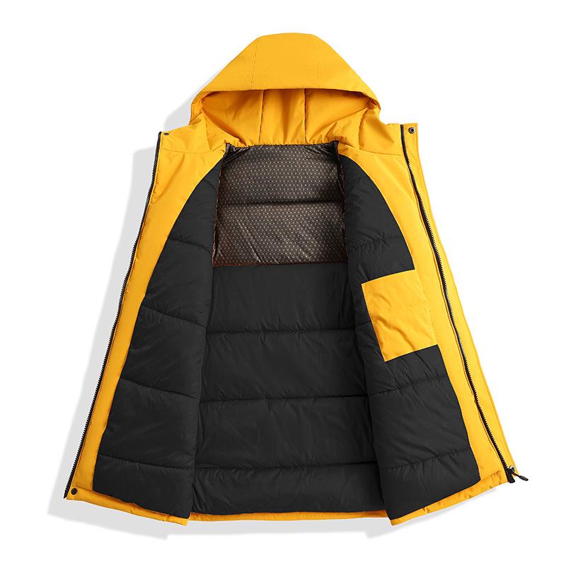 Winter Windproof Waterproof Down Jacket for Outdoor Warmth, Mountaineering, and Workwear - Couple's Cotton Outerwear