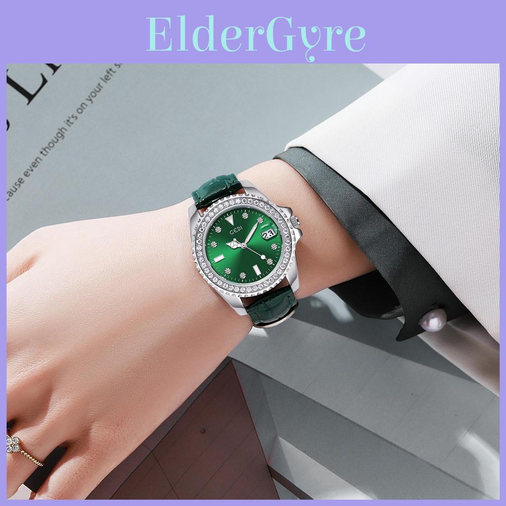 Green Water Ghost Ladies Watch Quartz Calendar Fashion Waterproof For Women