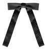 [Top Tie] Ribbon Necktie for Women and Men, Black, Adjustable, Easy to Put On and Take Off, Unisex