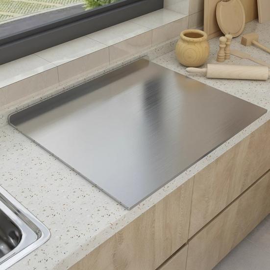 Stainless Steel Cutting Board Large Chopping Safe Kitchen Tools Board Dishwasher Heavy Duty for Meat Vegetables