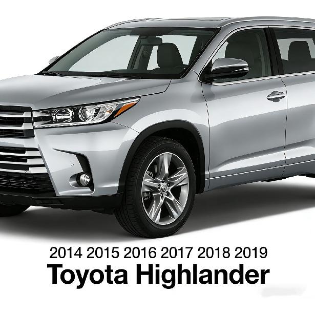 Smart Remote Key Fob Replacement Compatible with Toyota Highlander 2014 2015 2016 2017 2018 2019 4 Buttons HYQ14FBA P/N: 281451-2110 1551A-14FBA