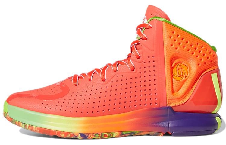 Adidas D Rose 4 Restomod  Solar Red Rainbow  FX5014 40