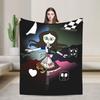 Dark Alice Madness Returns Spiel Decke Weich Warm Muster Plüsch Überwurfdecke Sofa Bett Flanell Tagesdecke Bettbezug