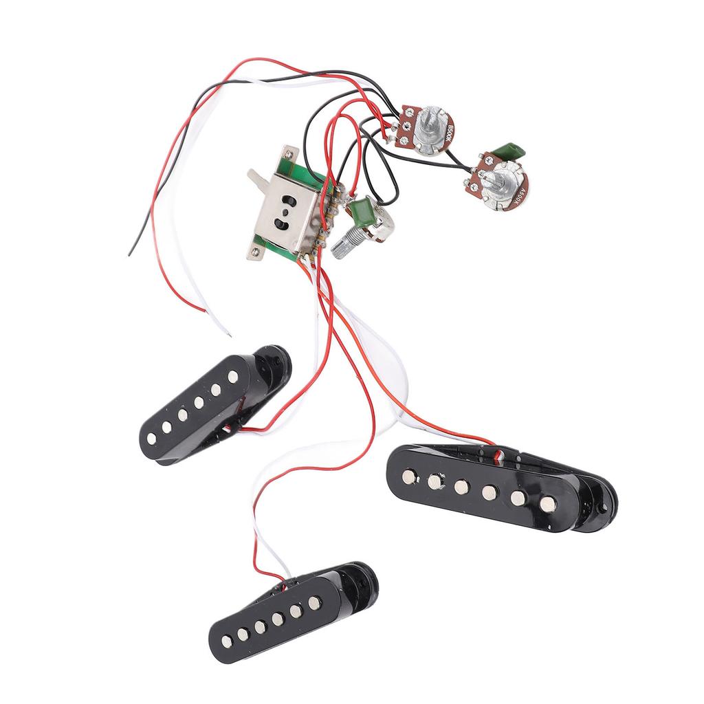 E-Gitarre Single Single Single Coil Pickup Kupferdraht Schwarz Einstellbarer Gitarren-Pickup für ST