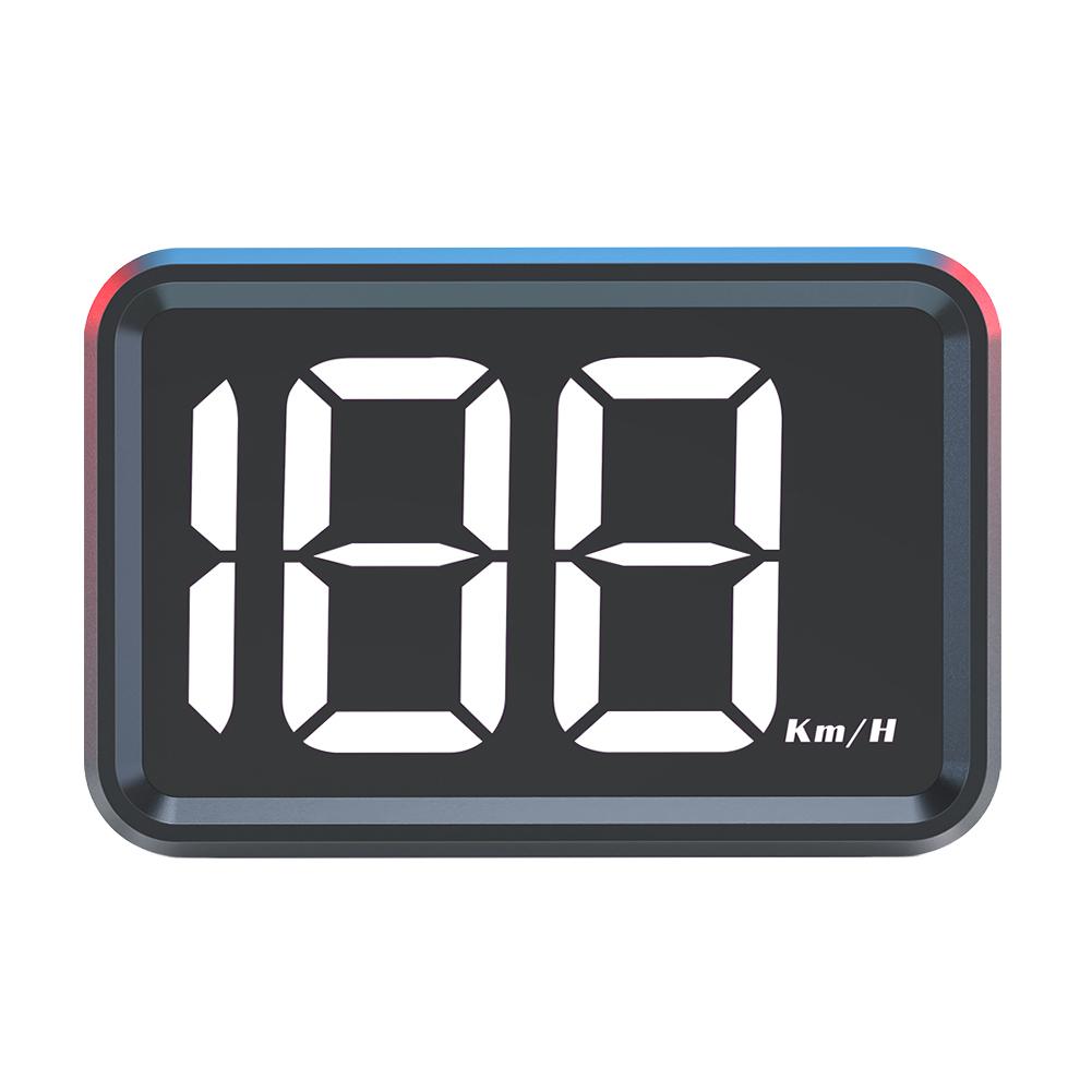 

GPS KMH HUD Digital Speed Meter Gauge Head Up Display for Car Golf Cart (White)