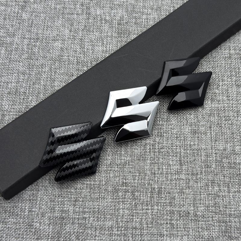 Car Front Rear Logo Auto Grille Emblem Sticker Accessories For Suzuki Jimny Swift Samurai Vitara SX4 Alto Kaiser Ingnis DZire