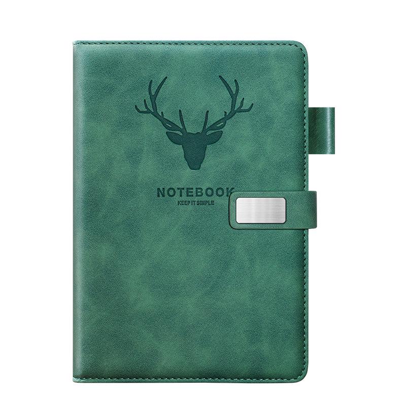 A5 Retro Leather Notebook: Simple Korean Style Diary for Business Meetings and Students