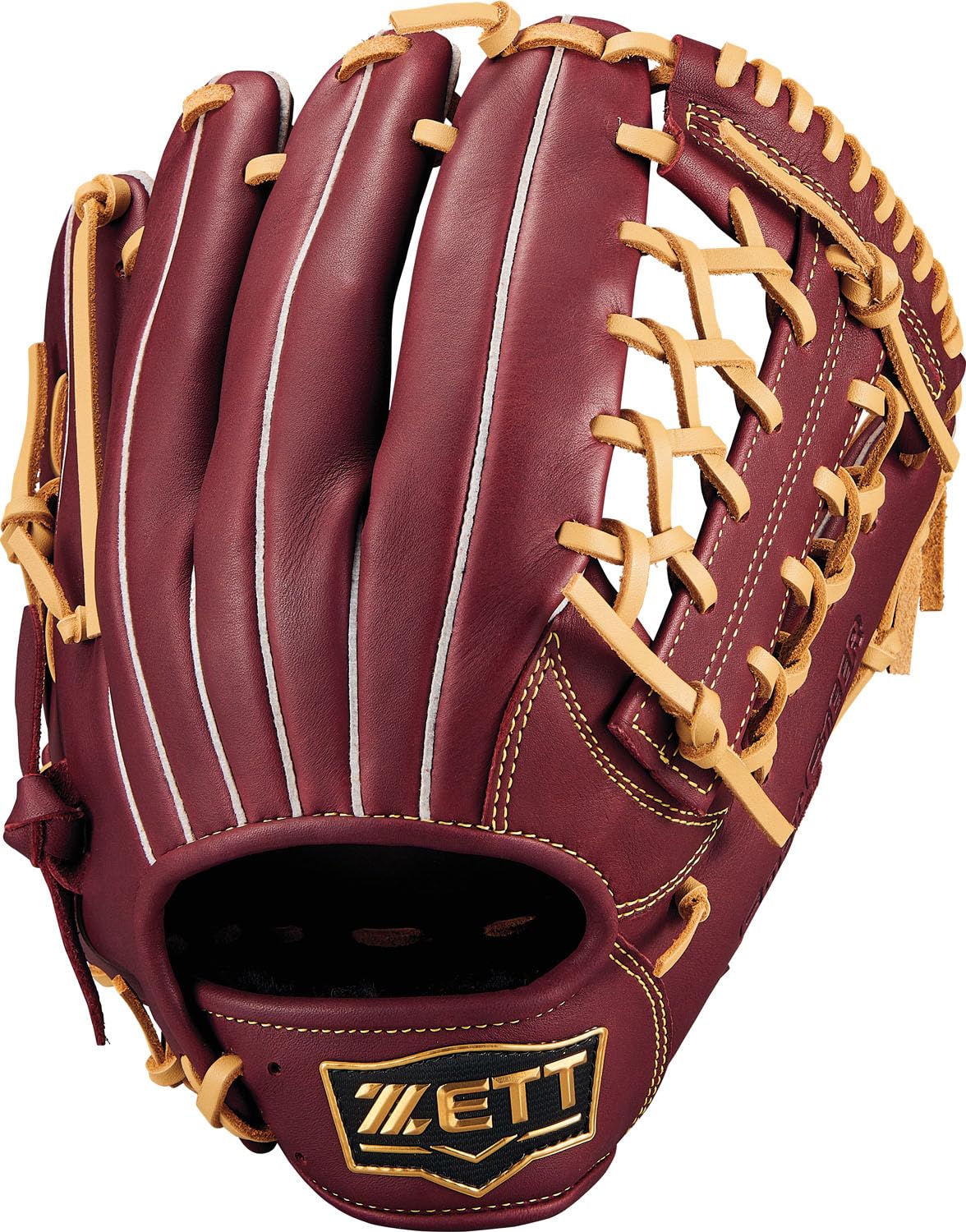 

ZETT Soft Steer Baseball Bordeaux Brown x Pastel Brown Size 5 Glove, All-Around, Left-Handed Throw, (4032), (BRGB35530F)