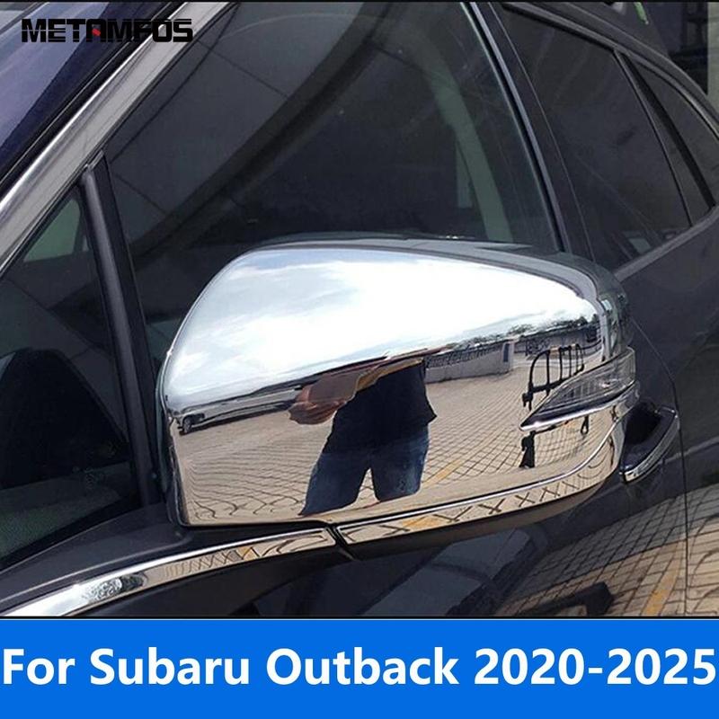 For Subaru Outback - 2024 2025 Carbon Fiber Rearview Side View Mirror Cover Trim Protection Cap Accessories Car Styling