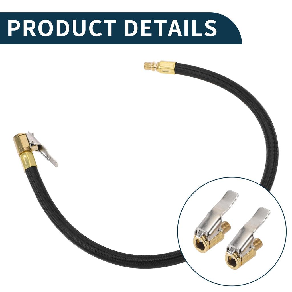 TUCKBOLD Car Tire Inflator Extension Tube 0.305"x32TPI Durable Air Pump Extension Hose Adapter Tire