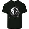Skull Biker With Staffy Dog Motorbike Motorcycle Mens Light Cotton T-Shirt